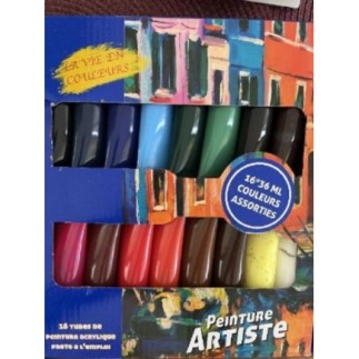 Peinture acrylique 16 tubes...