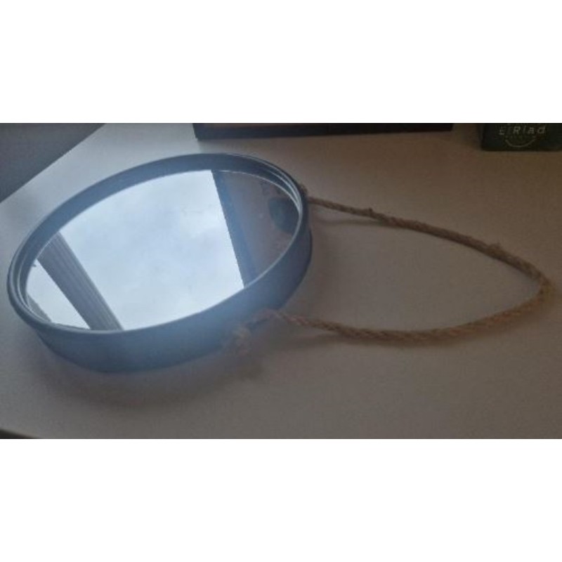 Miroir rond corde