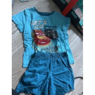 Pyjashort bleu cars 4 ans 