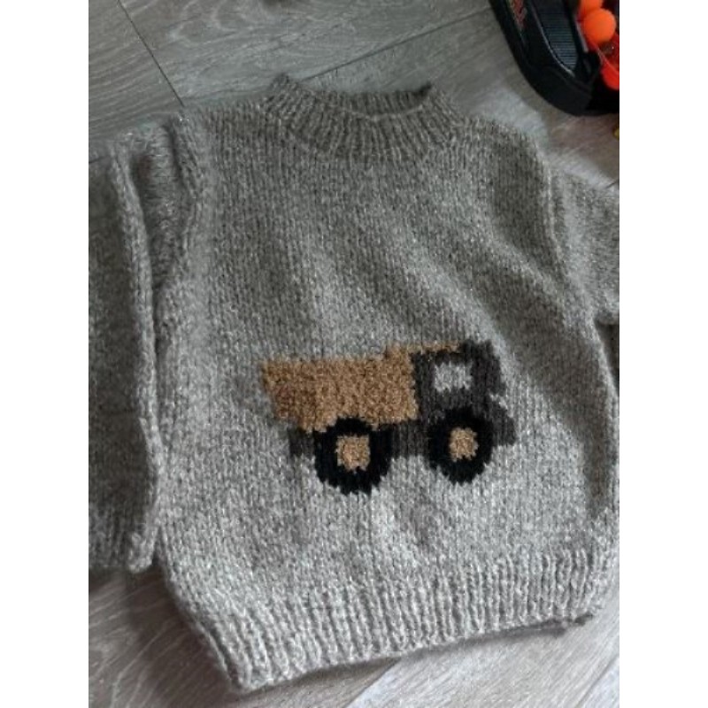 Pull laine camion 4 ans 