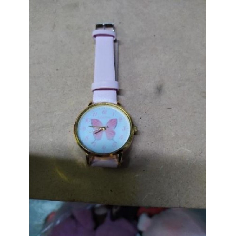 Montre Enfant Rose Papillon Cadvan (NEUVE)