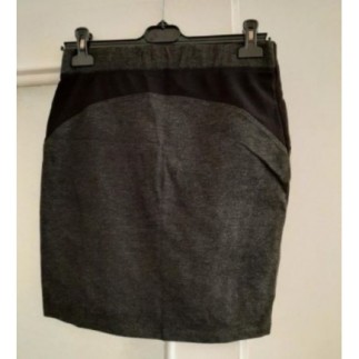 Jupe stretch grise cache...