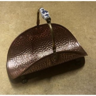 Porte bûches en cuivre 