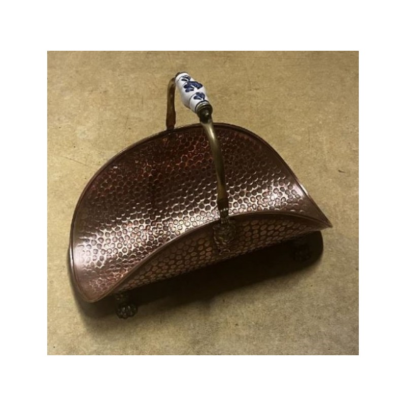 Porte bûches en cuivre 