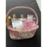 Ensemble bain douche - panier rose /jasmin