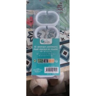 12 anneaux rideaux de douche 