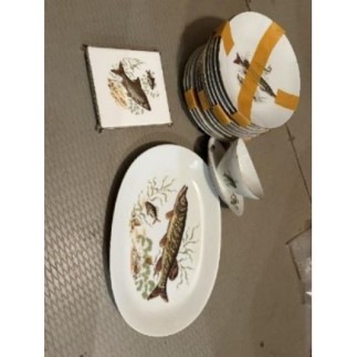 LOT SERVICE POISSON 15 PIECES