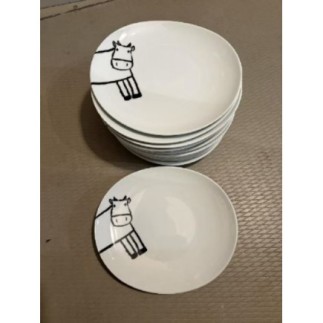 LOT 12 ASSIETTES VACHE