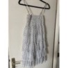 Robe à bretelles blanche à pois T36/38