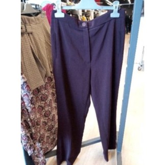 Pantalon droit bordeaux -...