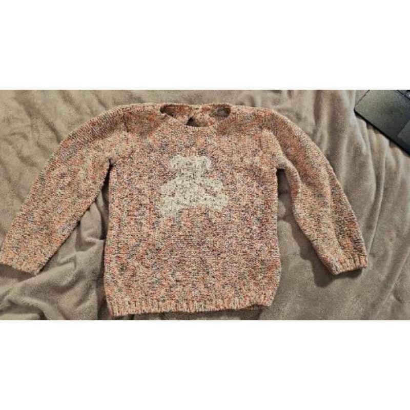 Pull rose Lulu Castagnette 36 mois