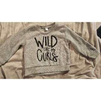 Sweat gris Wild like my...