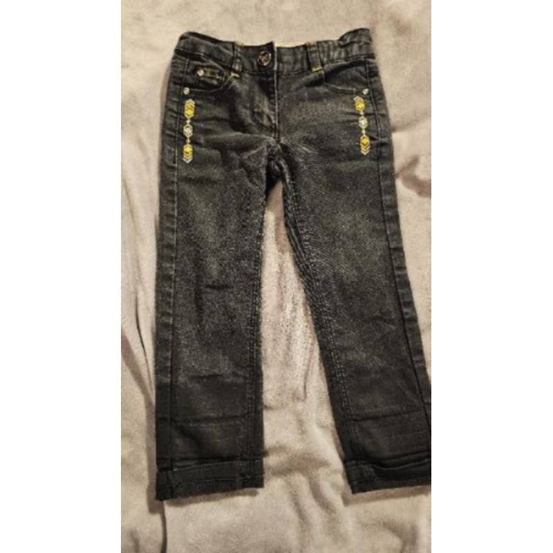 Jean noir motifs jaunes Orchestra 2 ans