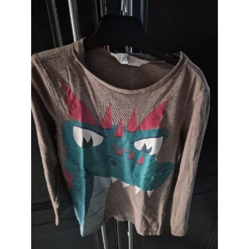 T-shirt H&M garçon 5ans, beige