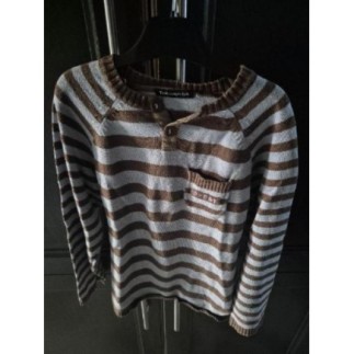 Pull TCF garçon 6ans rayé bleu