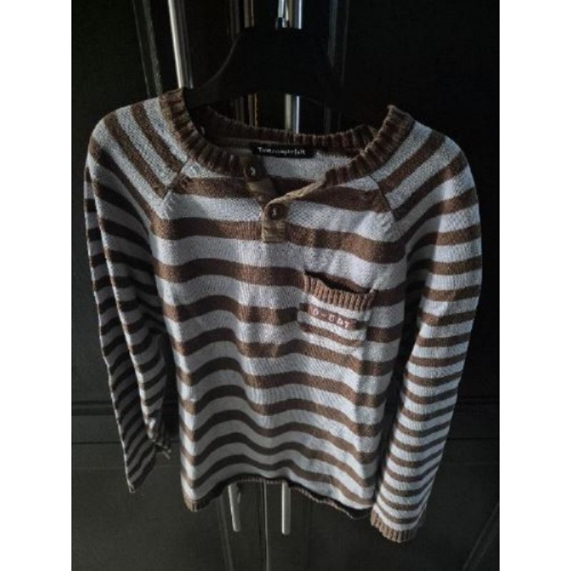 Pull TCF garçon 6ans rayé bleu