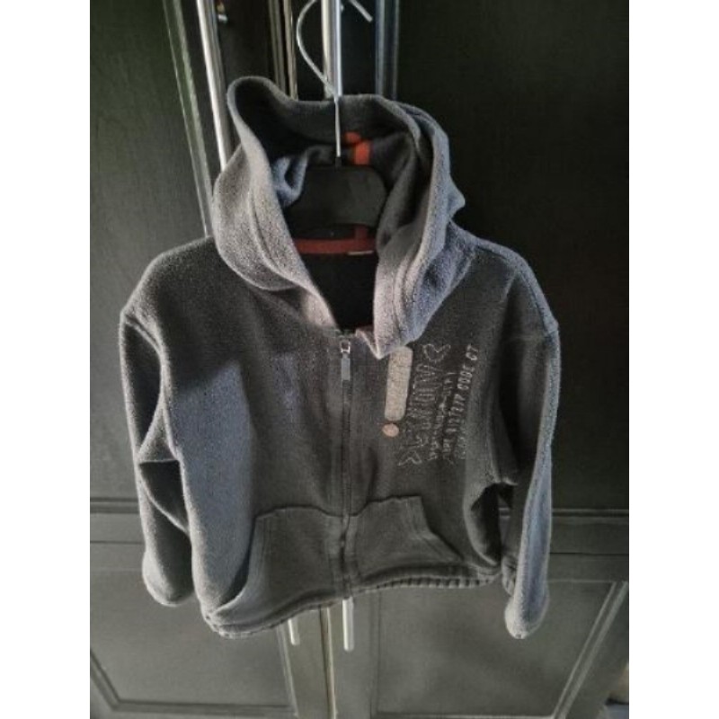 Gilet garçon zip/capuchon 5ans gris
