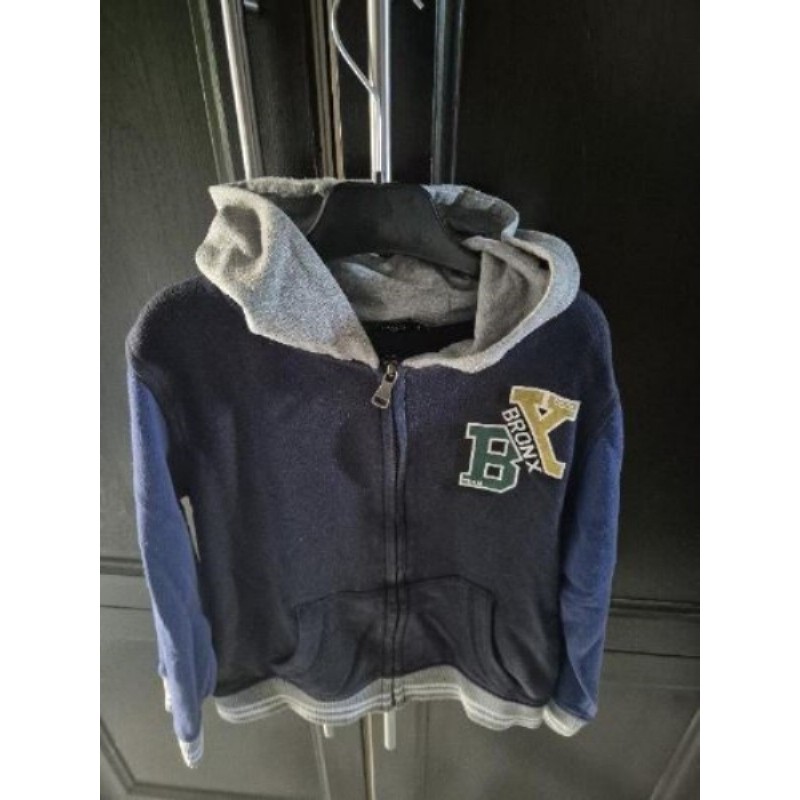 Gilet In extenso garçon 8ans zip/capuche bleu