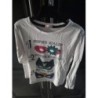 T-shirt DPAM garçon 8ans blanc/motifs