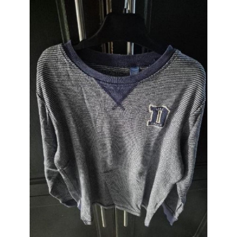 Sweat Okaïdi garçon 10ans bleu rayé