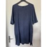Robe lin bleu marine taille 3