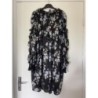Robe noir fleurs H&M taille L