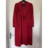 Manteau laine cachemire rouge Jean BAILLY année 80 taille 40