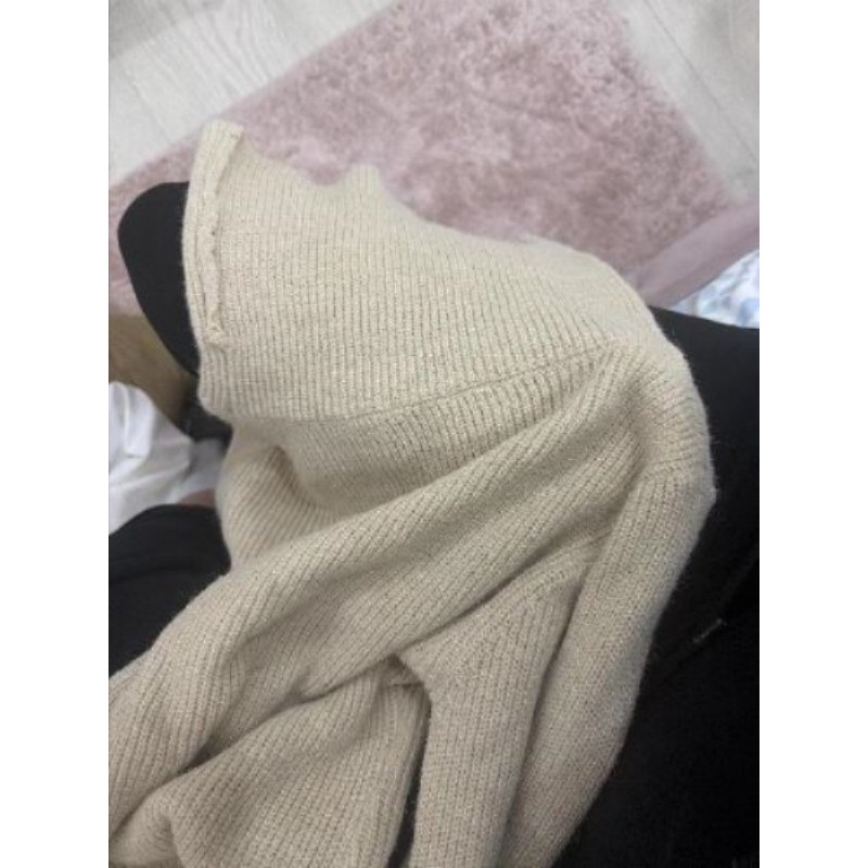 Robe beige col roulée SHEIN taille S-M