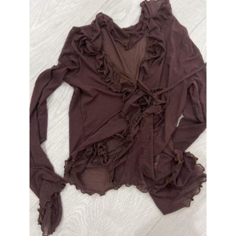 Top élastique, marron, marque Shein, taille L