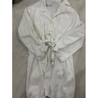 Robe pull Zara, blanche,...
