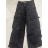 Jean, cargo H&M, 10 /11 ans noir avec poches 