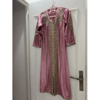 Robe caftan, rose pour...
