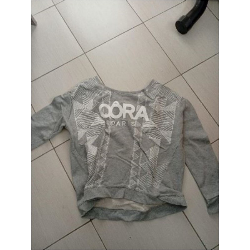 Pull gris oora  taille L