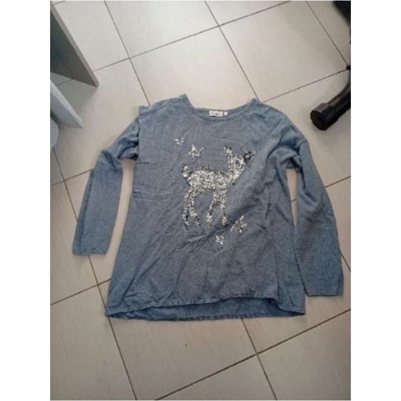 Pull bleu faon taille L