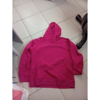 Pull rose à capuche taille l