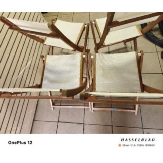 Set de 4 chaises jardin 