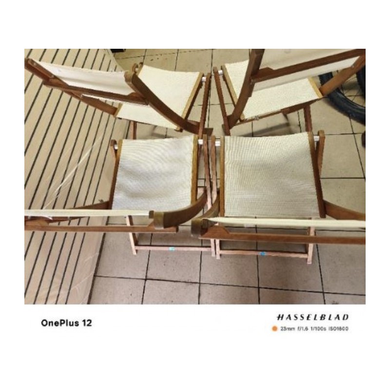 Set de 4 chaises jardin 