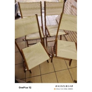 Set de 4 chaises jardin 