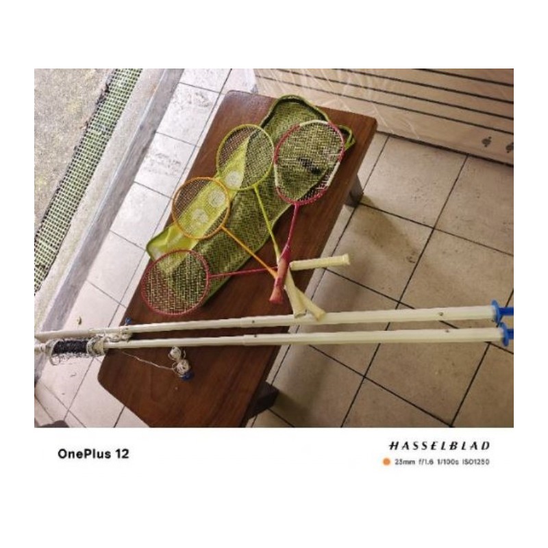 Raquettes débutant : 3 adultes/ 1 enfant  avec filet de badminton