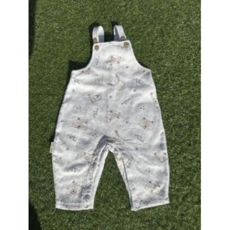 Salopette blanche Animaux...