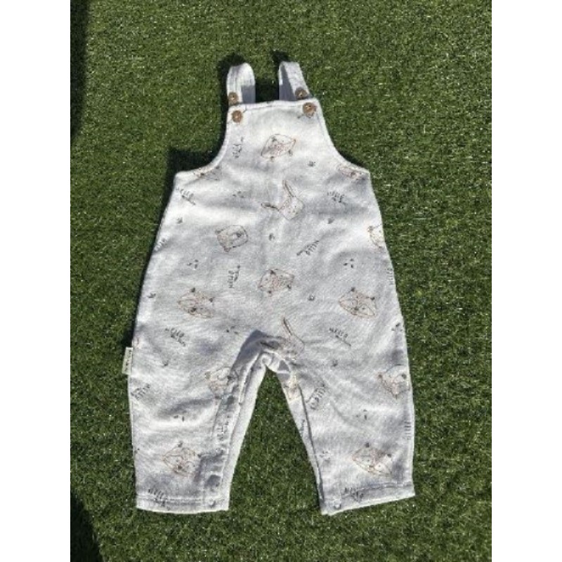 Salopette blanche Animaux petit Béguin 9M