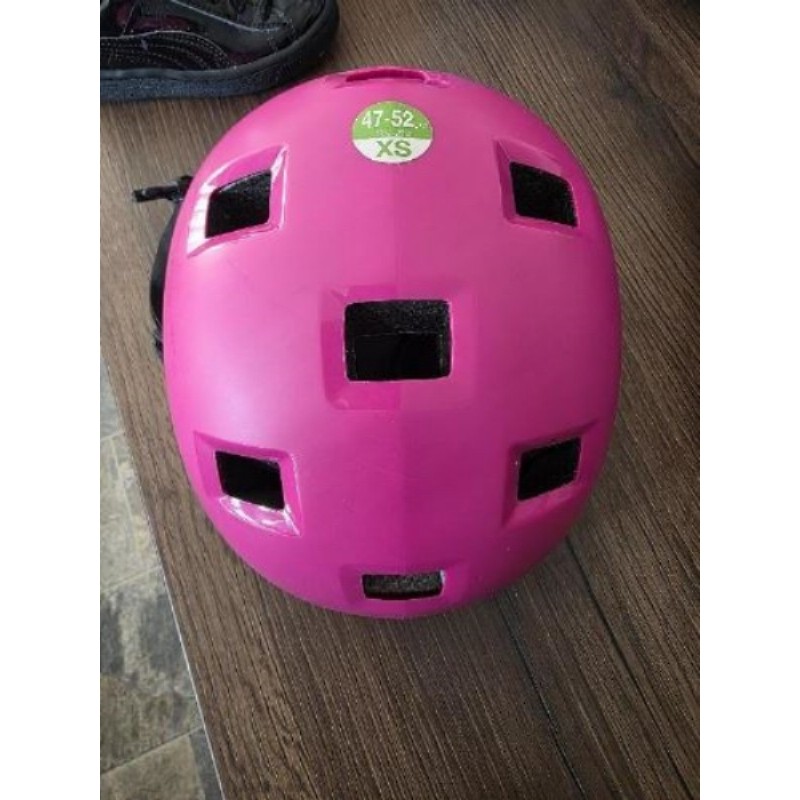 Casque vélo rose enfant T. 47-52