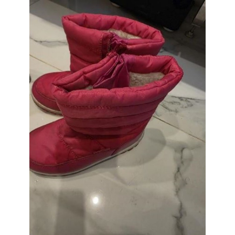 Botte neige rose fille 30