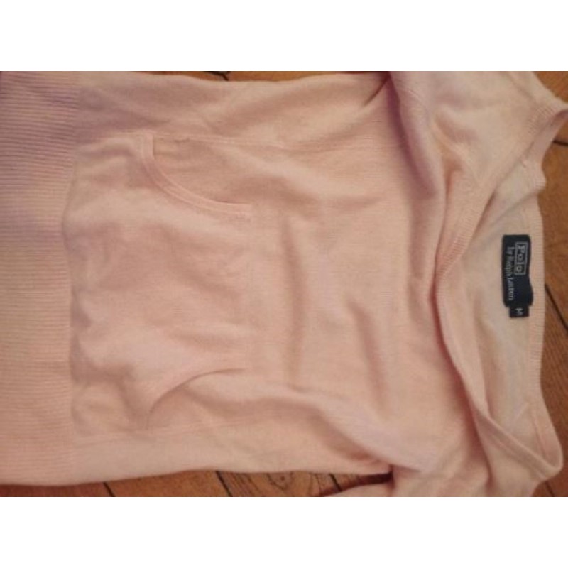 Pull rose pâle Ralph Lauren taille M