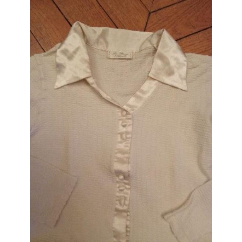 Chemisier Antonelle gauffré et satiné taille 36
