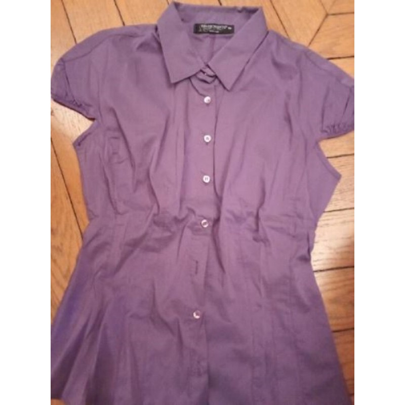 Chemisier mauve taille XS 
