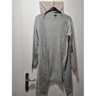 Gilet gris long Taille S 