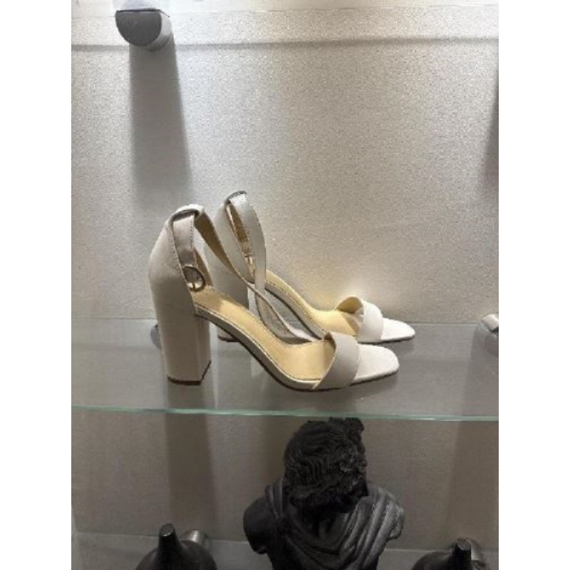 Talons compensées blanc T40