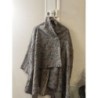 Poncho gris T40