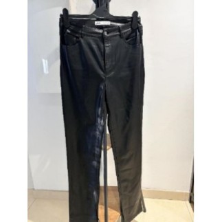 Pant silk cuir femme ZARA T38